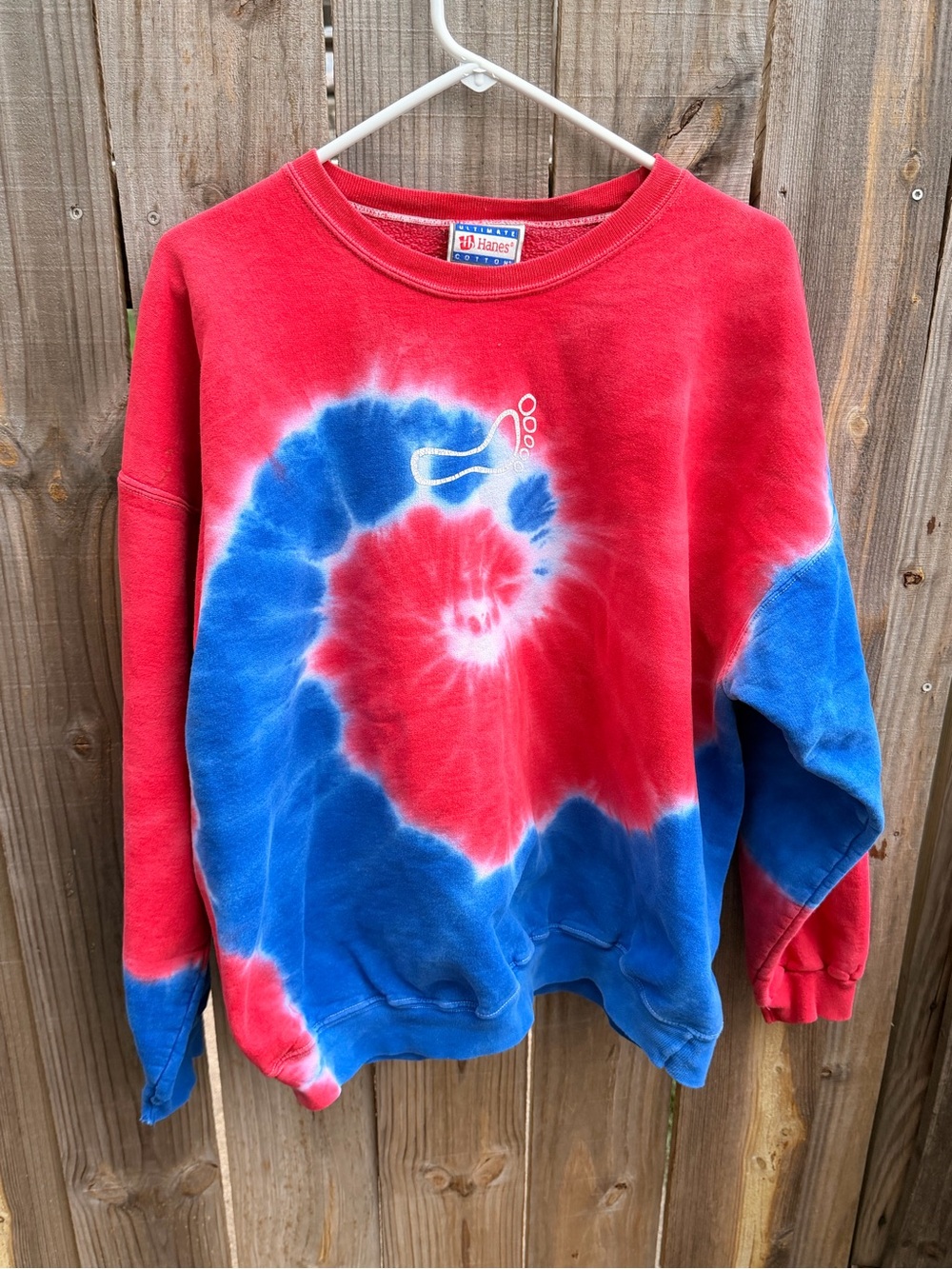 Vintage Barefoot Bar Hanes Red, White, & Blue Crewneck Sweatshirt Size XL